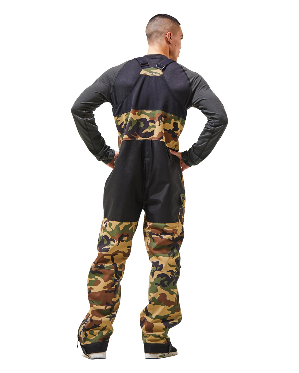 Simms CX Fishing Bibs Camo Model Back Simms CX Fishing Bibs Camo Model Back